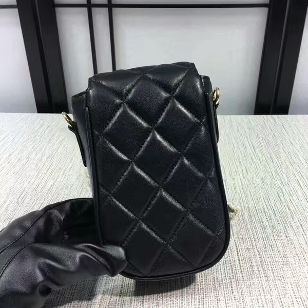 Chanel Sheepskin Leather Shoulder Bag 7023 Black