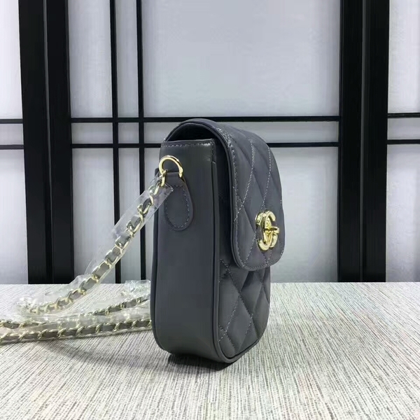 Chanel Sheepskin Leather Shoulder Bag 7023 Grey