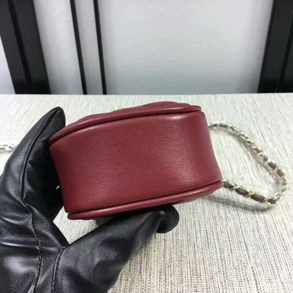 Chanel Sheepskin Leather Shoulder Bag 7023 Wine