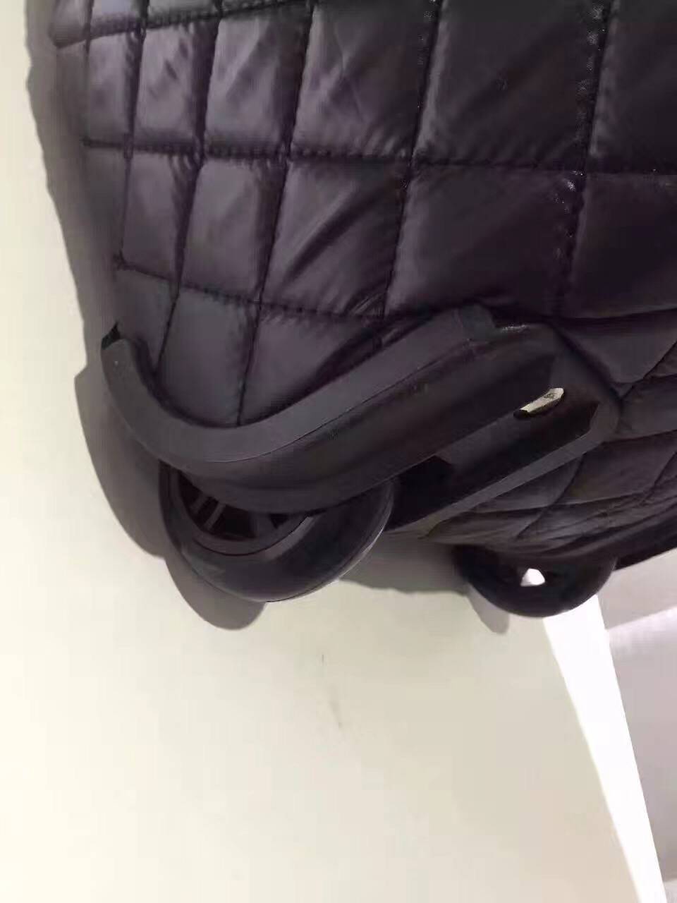 Chanel Sheepskin Leather Travel Bag 17821 Black