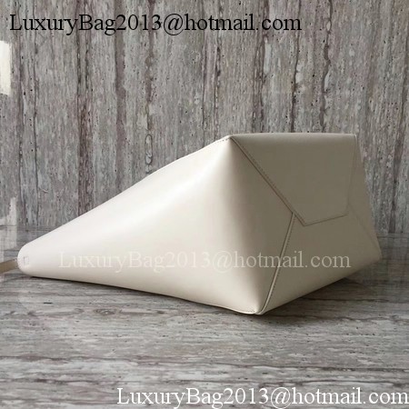 Celine Cabas Clasp Bag Smooth calfskin C90056 White