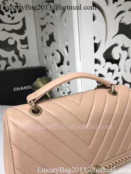 Chanel Classic Flap Bag Original Leather A91845 Apricot