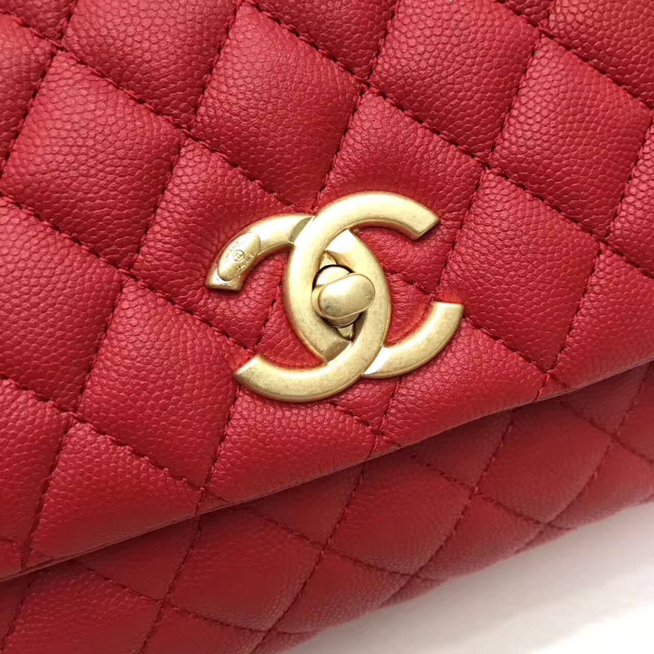 Chanel Original Leather Tote Bag 95478 Red