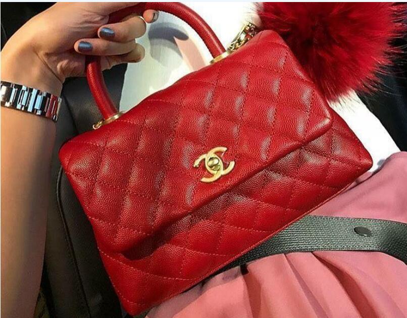 Chanel Original Leather Tote Bag 95478 Red