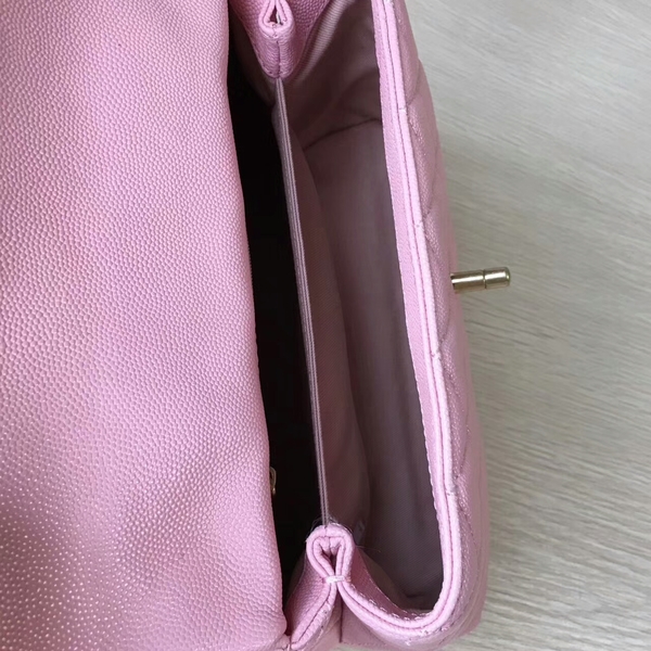 Chanel Tote Bag Light Pink Original Calfskin Leather 92990 Glod
