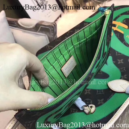 Louis Vuitton MONOGRAM Canvas NEVERFULL MM M41050 Green