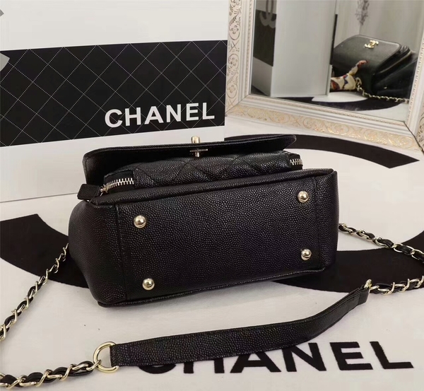 Chanel Original Calfskin Leather Shoulder Bag 8123 Black