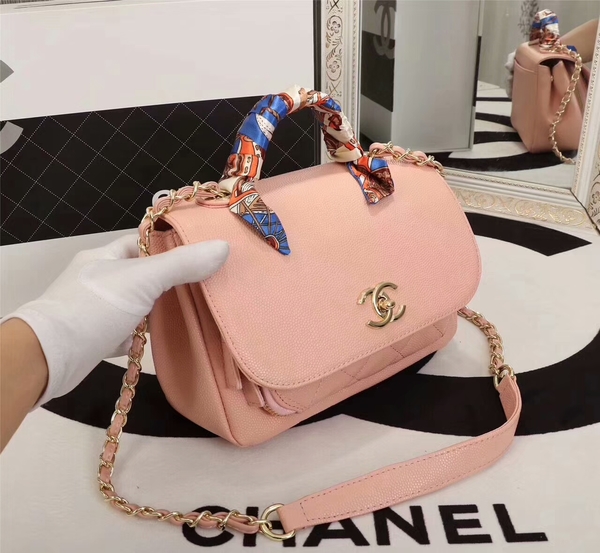 Chanel Original Calfskin Leather Shoulder Bag 8123 Pink