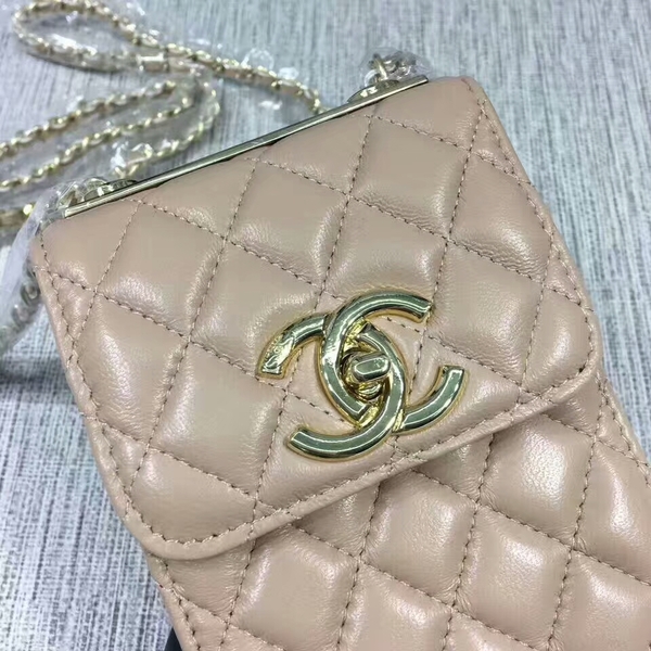 Chanel Sheepskin Leather Shoulder Bag 84074 Camel