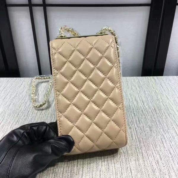 Chanel Sheepskin Leather Shoulder Bag 84074 Camel