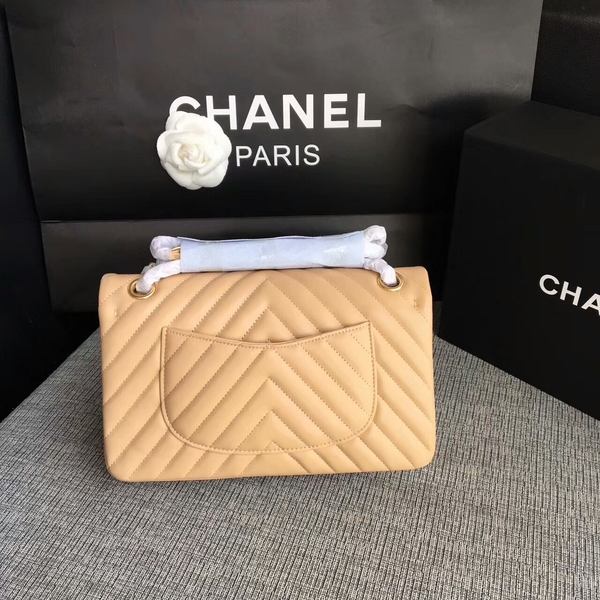 Chanel Flap Shoulder Bags Camel Original Sheepskin CF1112 Glod