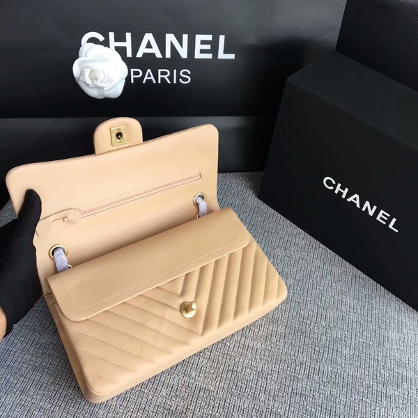 Chanel Flap Shoulder Bags Camel Original Sheepskin CF1112 Glod