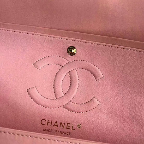 Chanel Flap Shoulder Bags Light Pink Original Patent Leather CF1112 Glod