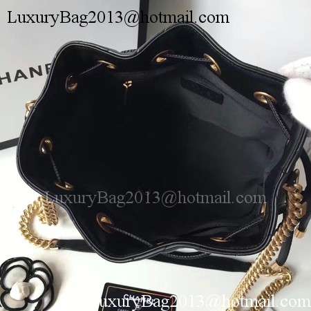 Chanel Hobo Bag Original Sheepskin Leather A94889 Black