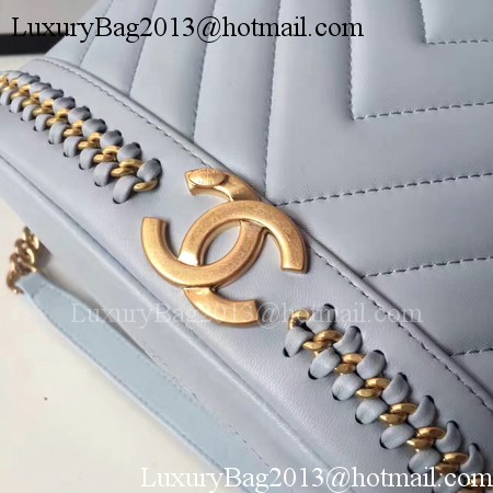 Chanel Hobo Bag Original Sheepskin Leather A94889 Blue