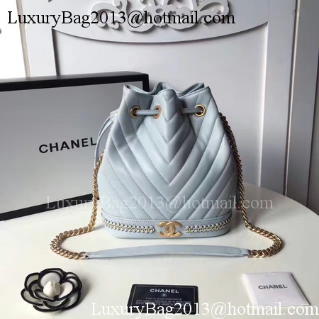 Chanel Hobo Bag Original Sheepskin Leather A94889 Blue