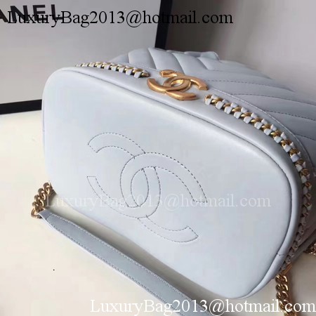 Chanel Hobo Bag Original Sheepskin Leather A94889 Blue