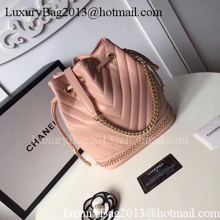 Chanel Hobo Bag Original Sheepskin Leather A94889 Pink