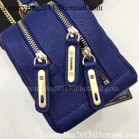 Chanel Shoulder Bag Original Cannage Pattern CHA6598 Blue