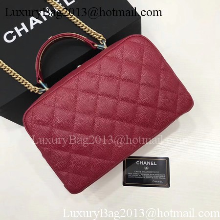 Chanel Shoulder Bag Original Cannage Pattern CHA6598 Deep Red