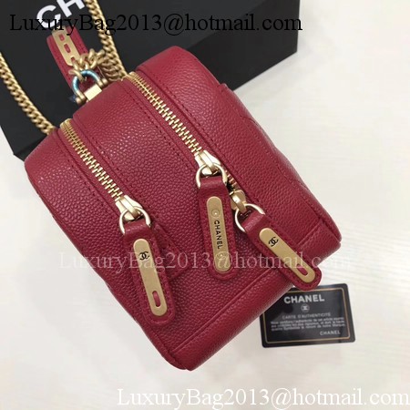 Chanel Shoulder Bag Original Cannage Pattern CHA6598 Deep Red