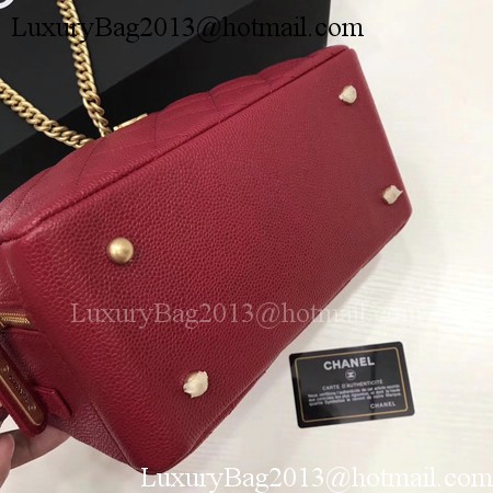 Chanel Shoulder Bag Original Cannage Pattern CHA6598 Deep Red