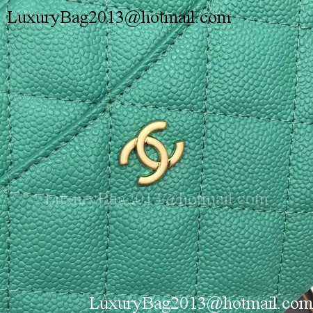 Chanel Shoulder Bag Original Cannage Pattern CHA6598 Green