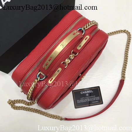 Chanel Shoulder Bag Original Cannage Pattern CHA6598 Red