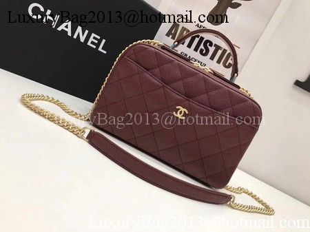 Chanel Shoulder Bag Original Cannage Pattern CHA6598 Wine