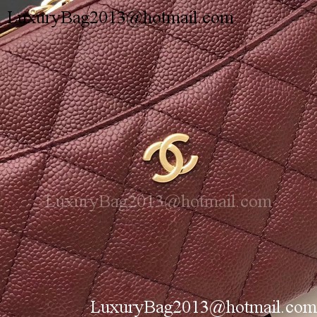 Chanel Shoulder Bag Original Cannage Pattern CHA6598 Wine