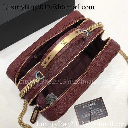 Chanel Shoulder Bag Original Cannage Pattern CHA6598 Wine