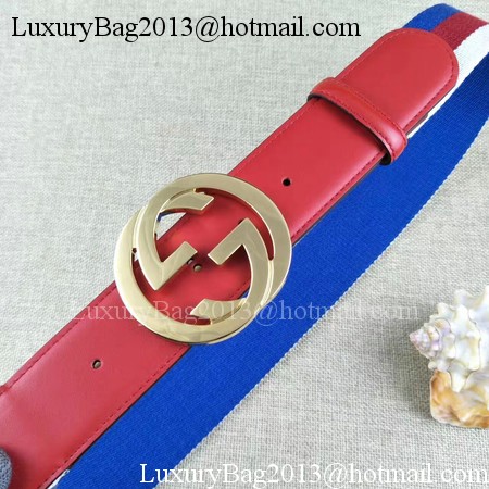 Gucci 40mm Leather Belt GG57560 Red