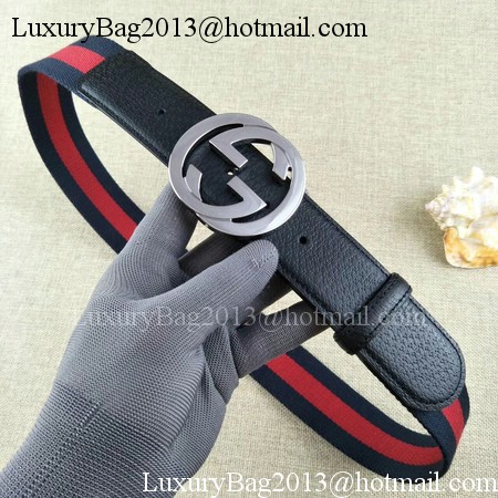Gucci 40mm Leather Belt GG57562 Black