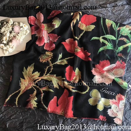 Gucci Scarf G2855 Black