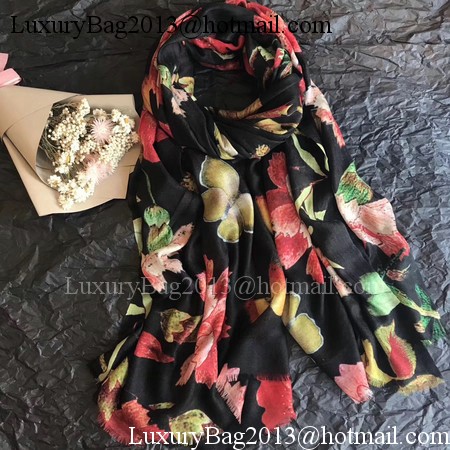 Gucci Scarf G2855 Black