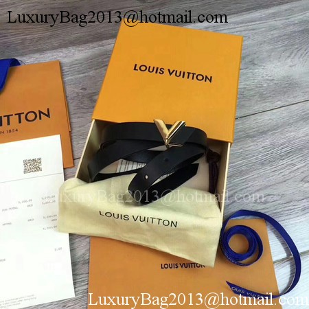 Louis Vuitton 20mm Leather Belt M9309 Black