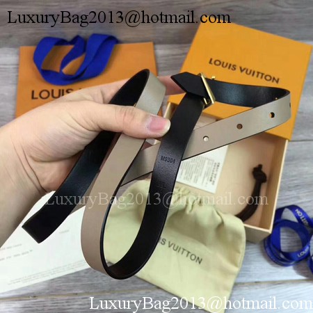 Louis Vuitton 20mm Leather Belt M9309 Grey