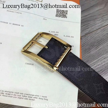 Louis Vuitton 40mm Monogram Belt M5898 Gold