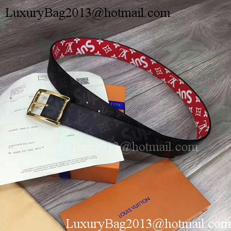 Louis Vuitton 40mm Monogram Belt M5898 Gold