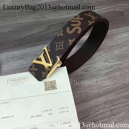 Louis Vuitton SPREME 40mm Belt M5899 Brown