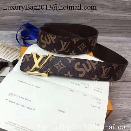Louis Vuitton SPREME 40mm Belt M5899 Brown