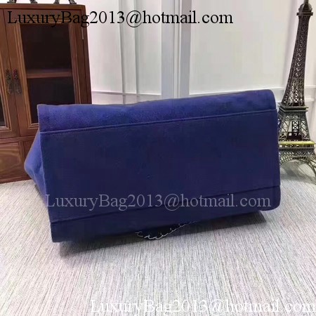 Chanel Canvas Tote Shopping Bag A68046 Royal