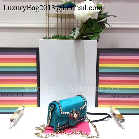 Gucci Broadway Velvet mini Bag 489218 Green
