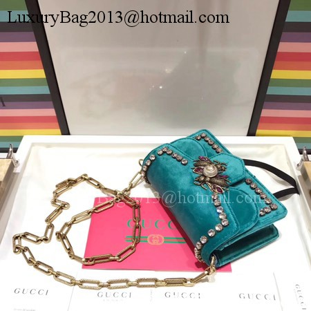 Gucci Broadway Velvet mini Bag 489218 Green