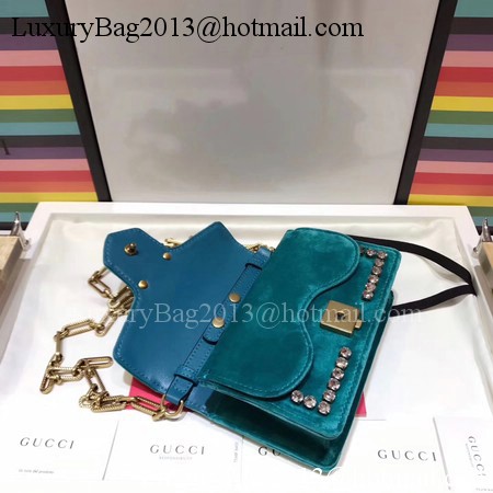 Gucci Broadway Velvet mini Bag 489218 Green