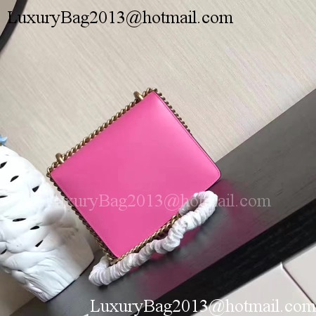 Gucci GG Marmont Leather mini Chain Bag 431384 Rose