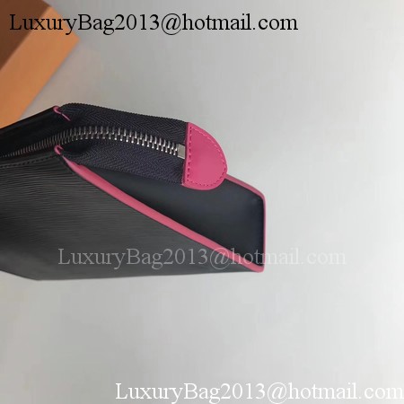 Louis Vuitton Epi Leather TOILETRY POUCH 26 M67184 Black&Rose