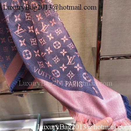 Louis Vuitton MONOGRAM DENIM Scarf M33695 Blue