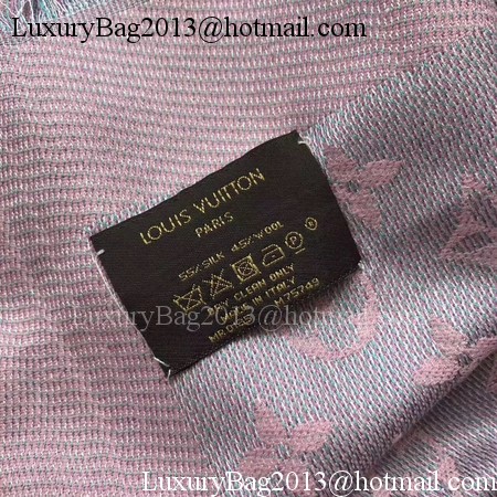 Louis Vuitton MONOGRAM DENIM Scarf M33695 Light Pink