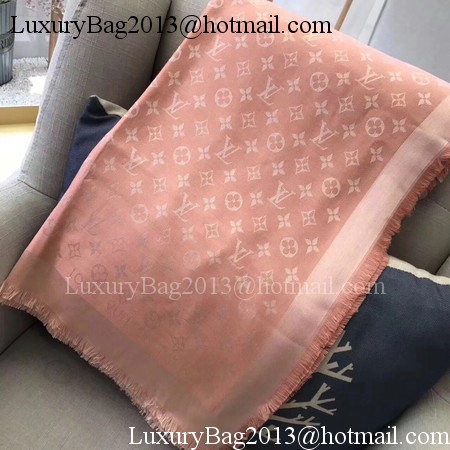 Louis Vuitton MONOGRAM DENIM Scarf M33695 Pink